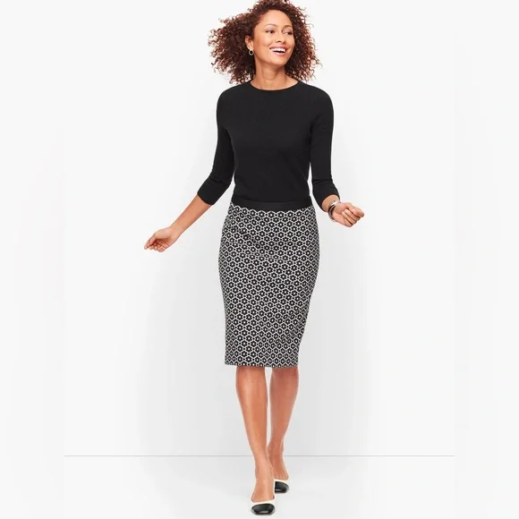 Talbots Skirts Talbots Skirts Talbots Jacquard Dot Pencil